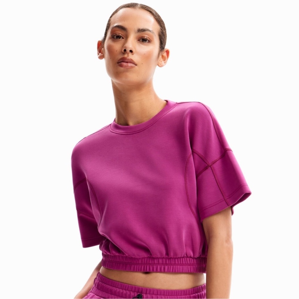 Lululemon Softstreme Gathered Tee - magenta purple